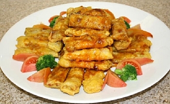 Vegetarian Shark Fin and Mushrooms Stir Fry