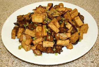 Vegetarian Shark Fin and Mushrooms Stir Fry