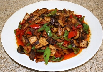 Vegetarian Shark Fin and Mushrooms Stir Fry