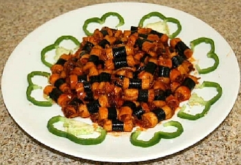 Vegetarian Shark Fin and Mushrooms Stir Fry