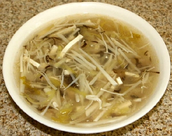 Vegetarian Shark Fin and Mushrooms Stir Fry
