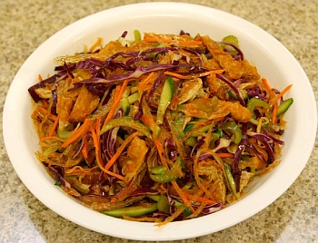 Vegetarian Shark Fin and Mushrooms Stir Fry