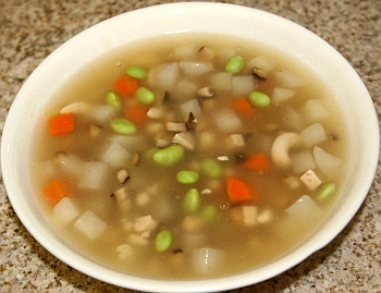 Vegetarian Shark Fin and Mushrooms Stir Fry