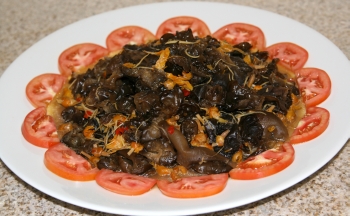 Vegetarian Shark Fin and Mushrooms Stir Fry