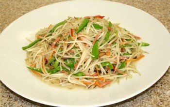 Vegetarian Shark Fin and Mushrooms Stir Fry